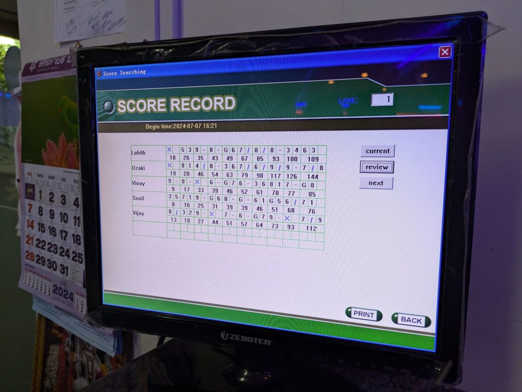 スコア表示PCはXP！